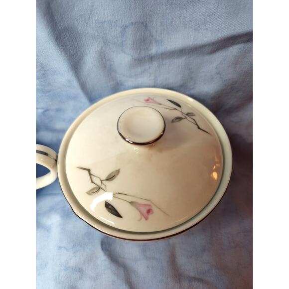 Cherry Blossom Fine China 1057 Sugar Bowl Creamer Pitcher MCM 1950s-L - Picture 4 of 9